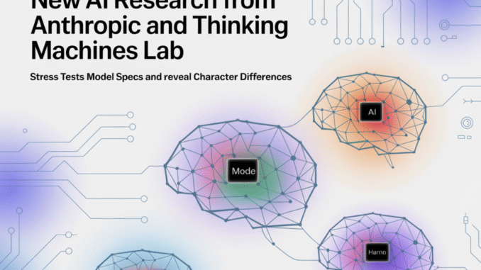 A New AI Research from Anthropic and Thinking Machines Lab Stress Tests Model Specs and Reveal Character Differences among Language Models