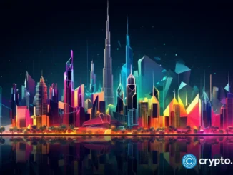Image illustrating Abu Dhabi and UAE, which recently piloted stablecoins at its Zayed Airport