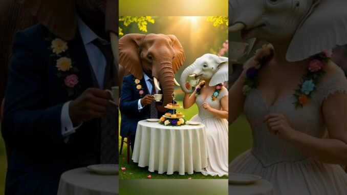 Ai Elephant 🐘#animals #ai #animation #grok #aianimation