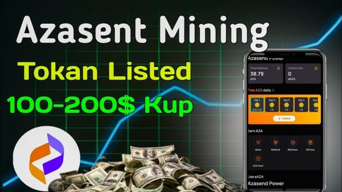 Azasent Mining Project Full Guide | How to Earn Free Crypto | Azasent App Explained Bangla