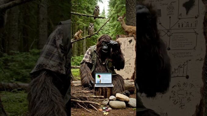 Bigfoot Explains Crypto: A Forest Guide to Blockchain and Berries #Bigfoot #Cryptocurrency #VideoAI
