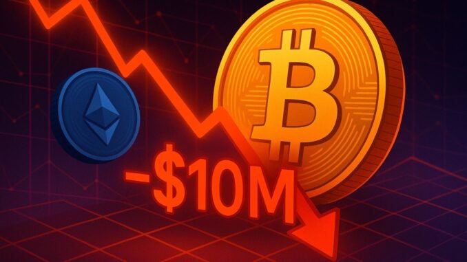 Bitcoin Whale Who Nailed The Crash Is Now Losing Big: $10M in The Red On BTC And ETH Longs