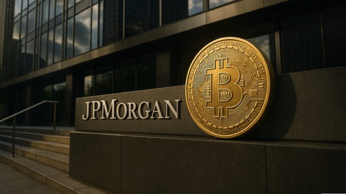 Bitcoin and Ethereum to be used as loan collateral at JPMorgan