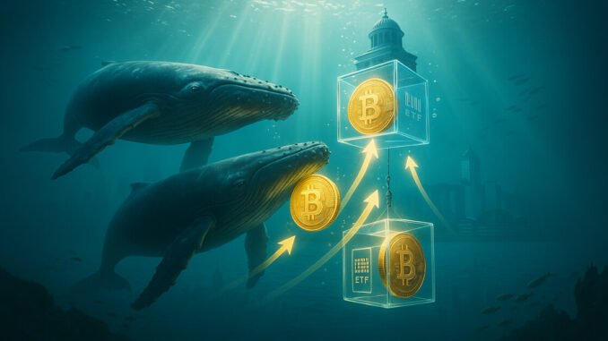 Bitcoin whales swap BTC for ETFs to shield wealth from threats