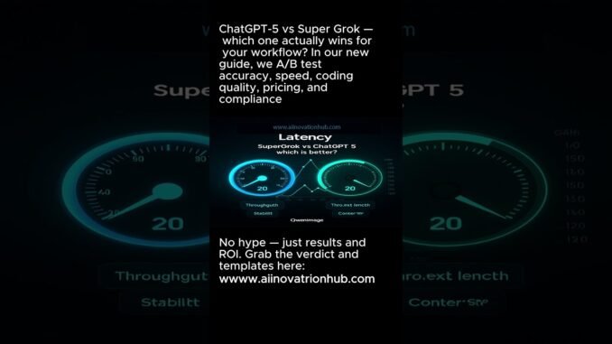 ChatGPT 5 vs Super Grok #ChatGPT #Grok #AI #AIChatbot #AIInovationHub