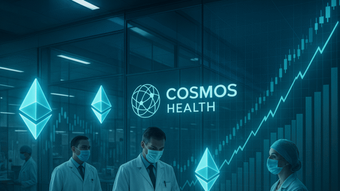 Cosmos Health expands Ethereum holdings to $1.8M under $300M digital Cosmos Health expands Ethereum holdings to $1.8M under $300M digital assets facility