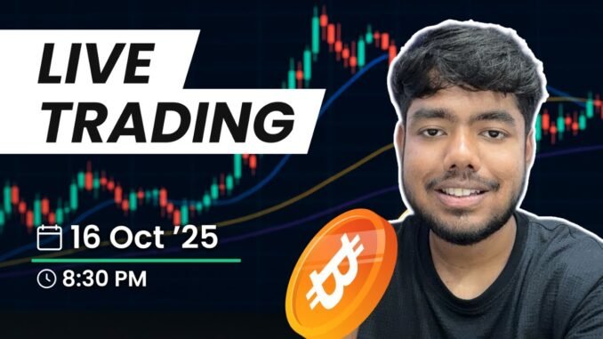Crypto AI Live Trading | Crypto Futures | Bitcoin Scalping Today | 16 Oct | CoinDCX #crypto #bitcoin