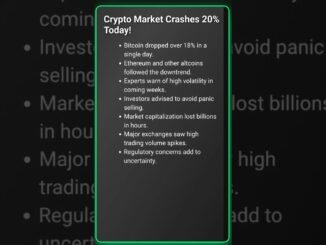 🚨 Crypto CRASHES 20% Today! #CryptoCrash #BTC #ETH #shorts #news