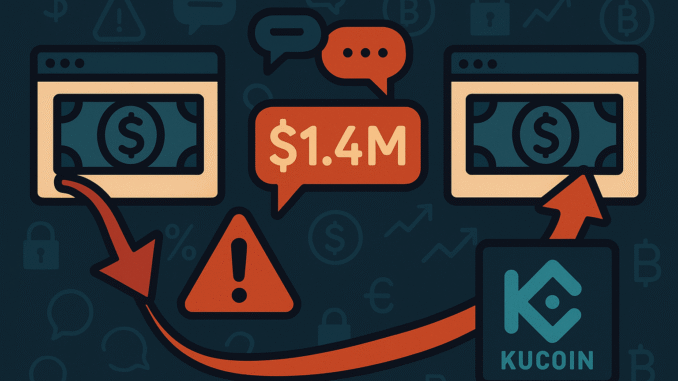 Crypto trader claims $1.4 million lost in OTC scam, KuCoin Crypto trader claims $1.4 million in OTC scam, KuCoin deposit stirs speculation