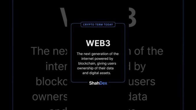 ( DAY - 38 )CRYPTO TERM TODAY:-WEB3🔥