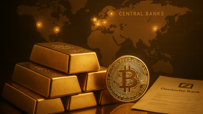 Deutsche Bank sees parallels between Gold and Bitcoin as central banks boost gold reserves