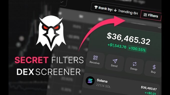 DexScreener Filter for Solana Meme Coins: Spot 2x Gems in Under 1 Hour! #dexscreener #solana #coin