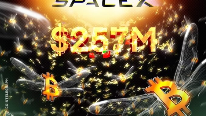 Elon Musk's SpaceX Moves $257M Bitcoin, In Second BTC Transfer in 3 Months