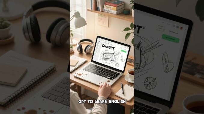 English for beginners using AI. Learn to listen and speak using chatgpt