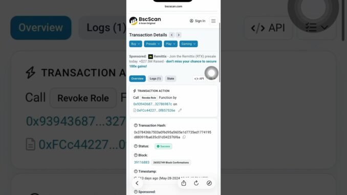 Evidence of NO admin role #bitcoin #crypto #cryptocurrency #investing #investment #defi