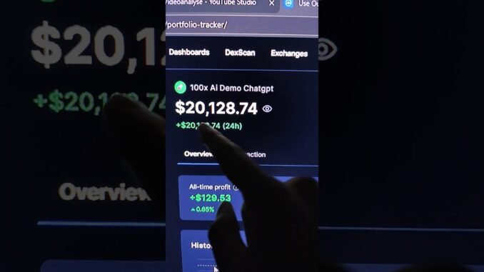Experiment: 2.000.000 $ durch 100 x AI coins Chatgpt Demo-Portfolio möglich? #crypto #altcoins