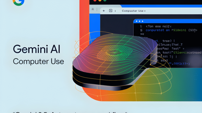 Google AI Introduces Gemini 2.5 'Computer Use' (Preview): A Browser-Control Model to Power AI Agents to Interact with User Interfaces