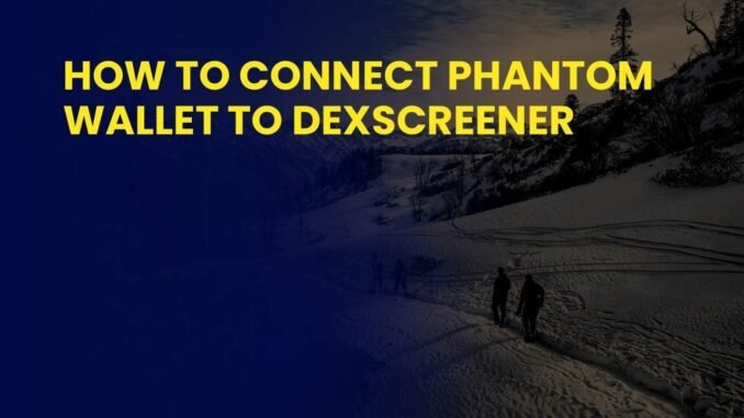 How to Connect Phantom Wallet to Dexscreener