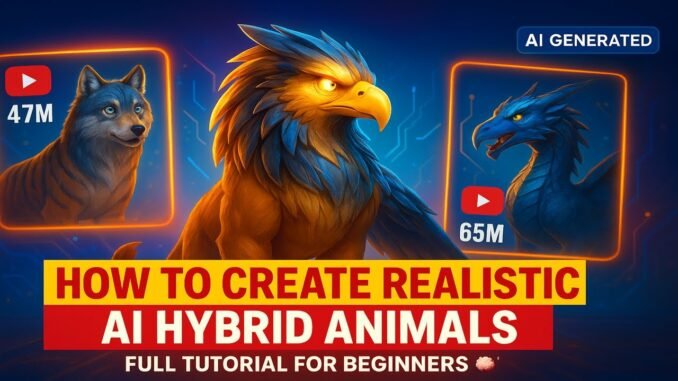 How to Create Realistic AI Hybrid Animals | Full Tutorial for Beginners 🧠✨