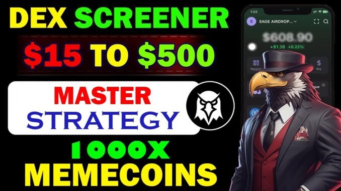 How to Trading Crypto Memecoin - How to Trade on Dexscreener - How to Use Dexscreener