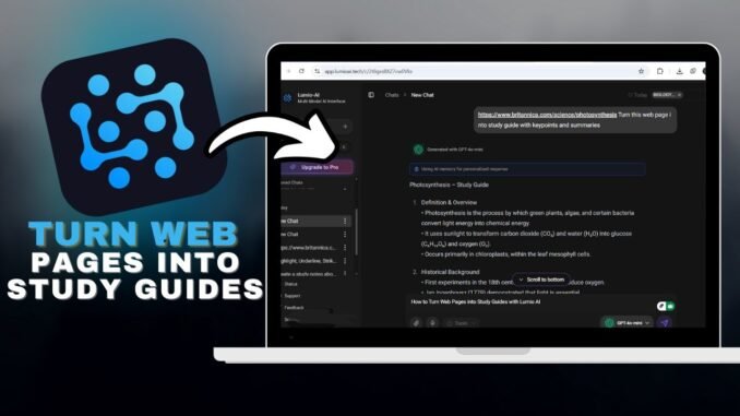 How to Turn Web Pages into Study Guides with Lumio AI in SECONDS!
