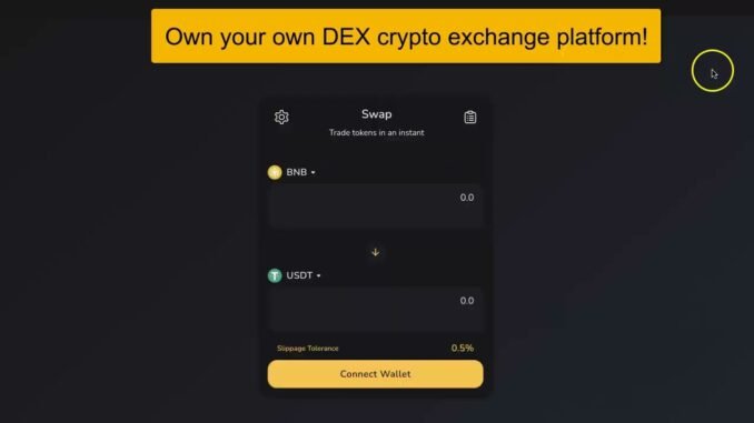 How to build a Dex Cryptocurrrency Exchange platform like Uniswap, Radium, Dexscreener, sushiswap