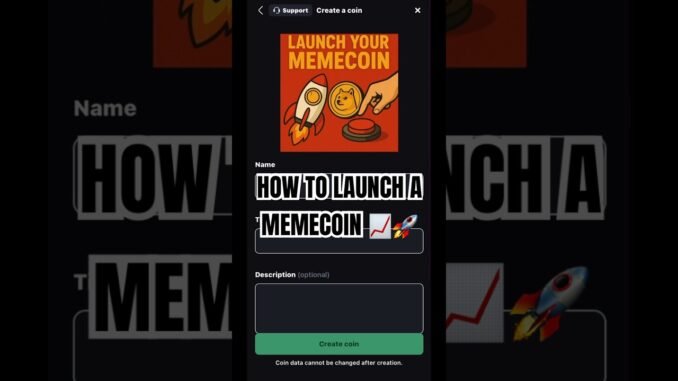 How to launch a MemeCoin #crypto #daytrading #trader #entrepreneur #memes #memecoin #pumpfun