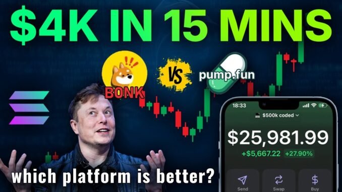 I Launched a Memecoin on Bonk.fun & Pump.fun – Made 10 SOL Fast!