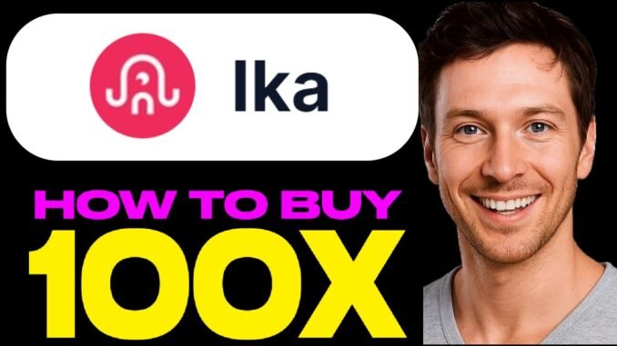 $IKA — HOW TO BUY IKA TOKEN CRYPTO COIN on MEXC, SUI, BTC, AI, NETWORK