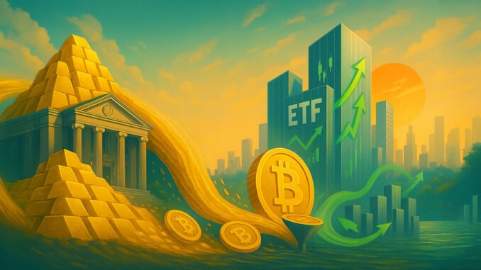 Is the 'debasement trade' about to flood BTC ETFs?