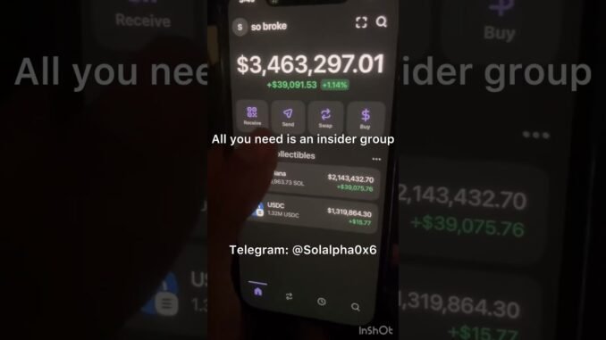 Link in Bio | Telegram @Solalpha0x6 #memecoins #solana #memecoin #memecoinseason #dexscreener