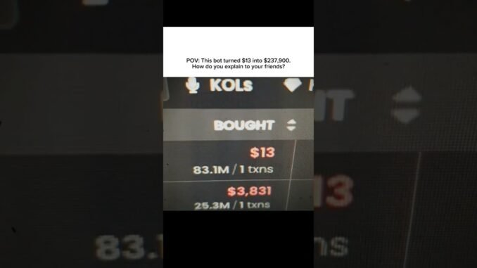 Link in bio #solana #memecoin #crypto #dexscreener #ai #memecoinseason #aibot #bullx #sniperbot