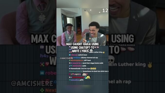 Max caught Rakai using using ChatGPT to write lyrics #plaqueboymax #2xrakai