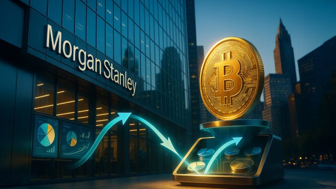 Morgan Stanley's new investment guidance could channel up to $80B into Bitcoin