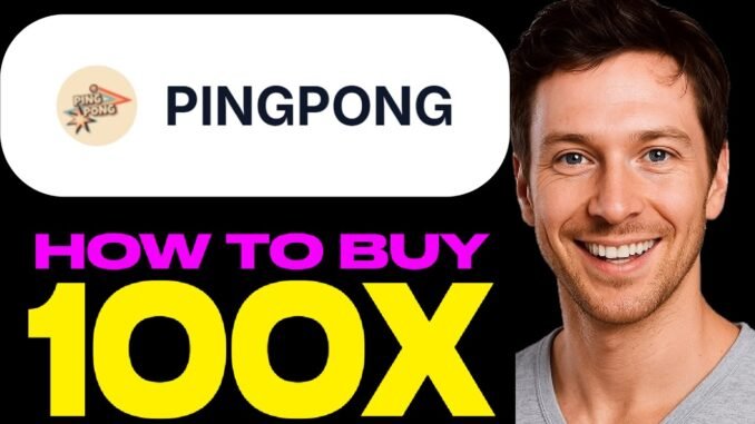 $PINGPONG — HOW TO BUY PINGPONG TOKEN CRYPTO COIN on MEXC, KUCOIN, PANCAKESWAP, BNB, BSC