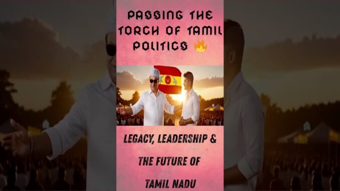 Passing the Torch of Tamil Politics 🔥 | MGR Guides Vijay in AI Story