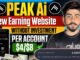 Peak Ai Website Full Guide | New Earning Website 2025 | New Crypto Loot Offer Today