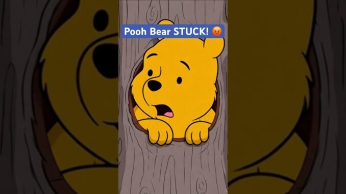 Pooh bear STUCK 🏠 #grok #pooh #winniethepooh #trending #zackdfilms #meme #funny #ai