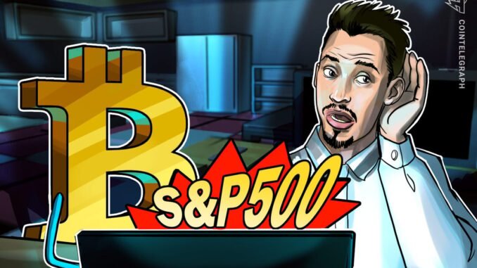 S&P 500 Is Up 106% Since 2020, But Has Collapsed Against Bitcoin