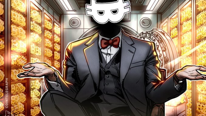 Satoshi's BTC Stash Loses $20 Billion in Value Following Market Crash