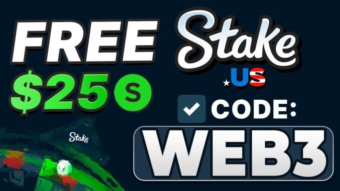 Stake US promo code - WEB3 for $25 Bonus (Stake US the best promo code in 2025 full review)