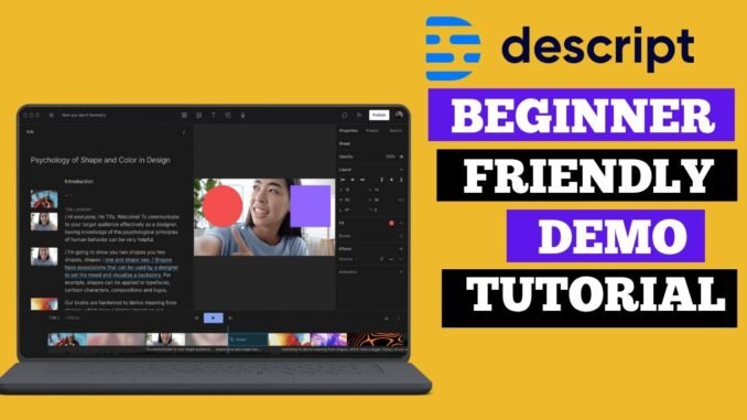 Step by Step Descript Tutorial for Beginners -All In One AI Content Creation Tool (Updated 2025)