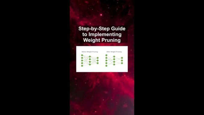 Step-by-Step Guide to Implementing Weight Pruning #ai #artificialintelligence #machinelearning