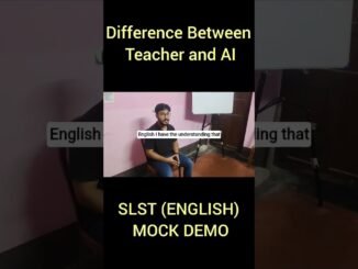 Teacher vs AI: One guides your mind, the other guides your life.#slst #slst_preparation #slstenglish