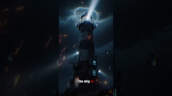 The AI Lighthouse 💡 | When Machines Learn to Guide Humanity | Sci-Fi Short Story #Shorts