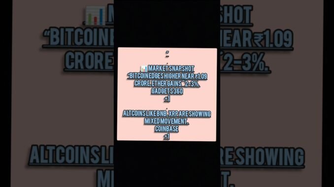 “Today’s Crypto Update | BTC, ETH & India News in 30s” #short #shorts