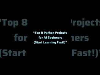 Top 8 Python Projects for AI Beginners (Start Learning Fast!) #learnpython #pythonlearning