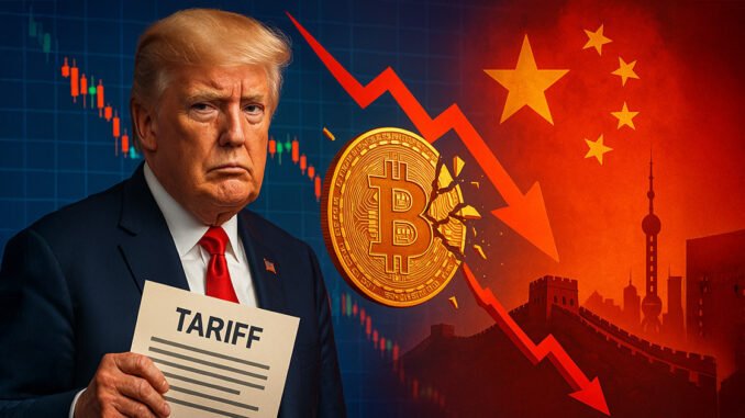 Trump tariff threat against China causes Bitcoin to crash 7%, Trump tariff threat against China causes Bitcoin to crash 7%, $9B in liquidations