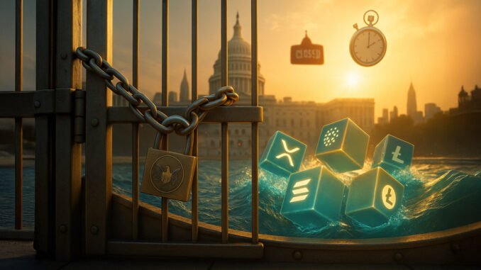 US Government shutdown freezes SEC reviews, altcoin ETF floodgates remain shut