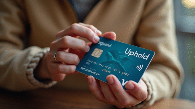 A Card Labelled Uphold